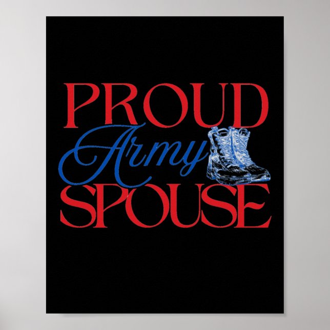 Proud Army Spouse - Förenta staternas arméstabsche Poster (Framsidan)