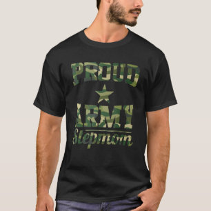 Proud Army Stepmamma Army Mamma Womens Mors dag T Shirt