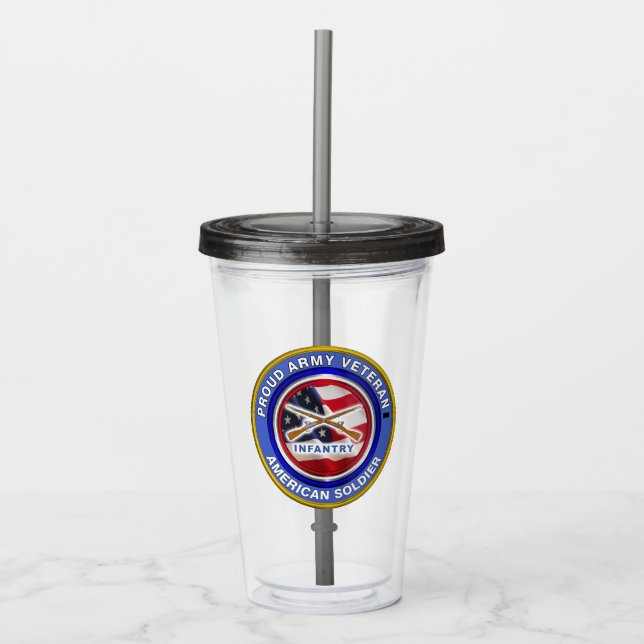 Proud Army Veteran Infantry Soldier Take Away Mugg (Framsida)