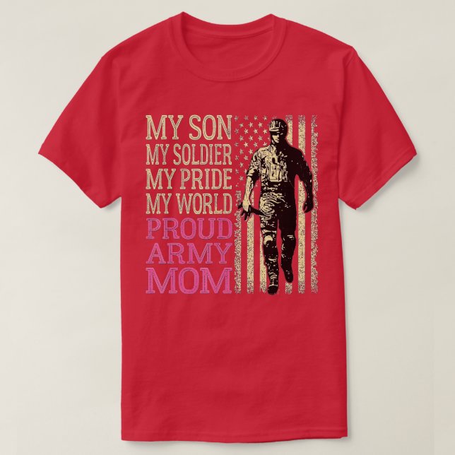 Proud Armys Grandma Military Pride (26) T Shirt (Design framsida)