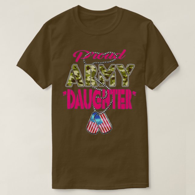 Proud Armys Grandma Military Pride (34) T Shirt (Design framsida)
