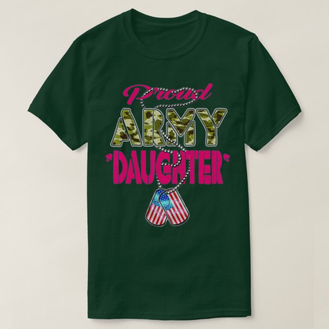 Proud Armys Grandma  Military Pride (34)  T Shirt (Design framsida)