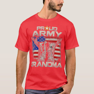 Proud Armys Grandma Military Pride (40) T Shirt