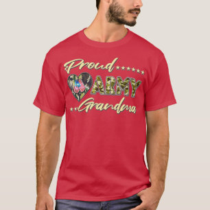 Proud Armys Grandma Military Pride (45) T Shirt