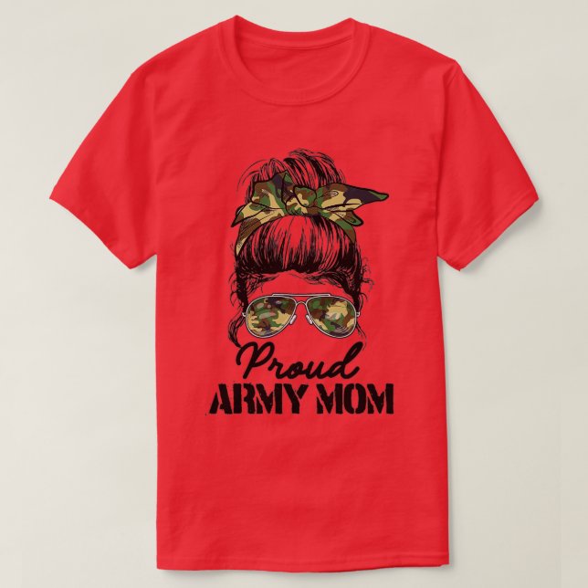 Proud Armys Grandma Military Pride (54) T Shirt (Design framsida)