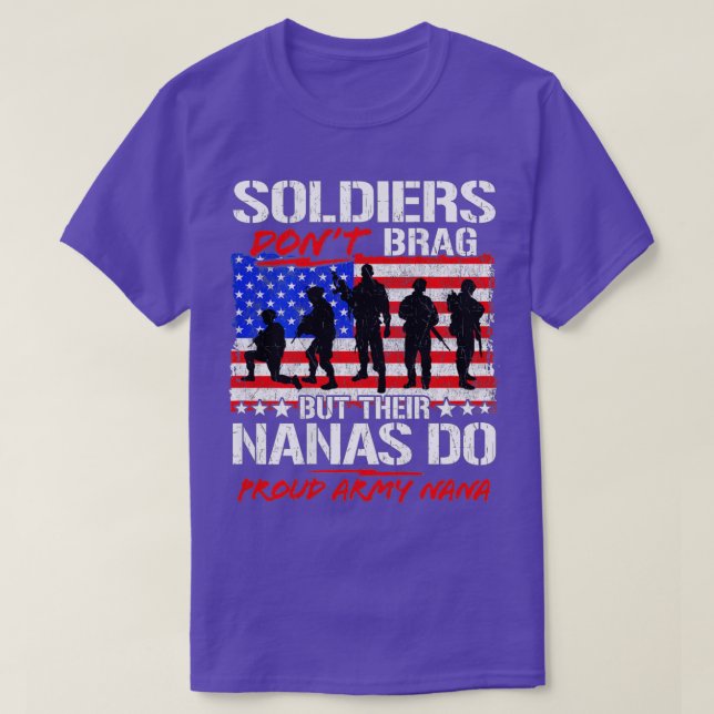 Proud Armys Grandma Military Pride (57) T Shirt (Design framsida)