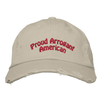 Proud Arrogant American Broderad Keps