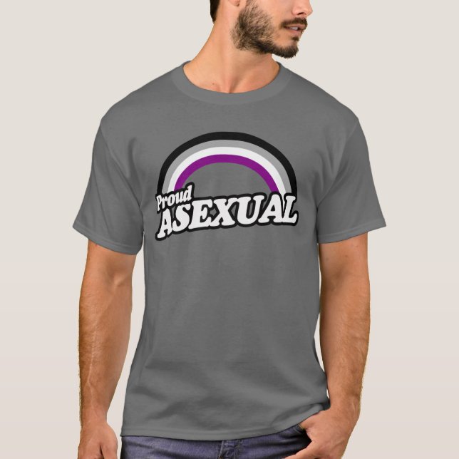 Proud Asexuellt Pride T-Shirt (Framsida)