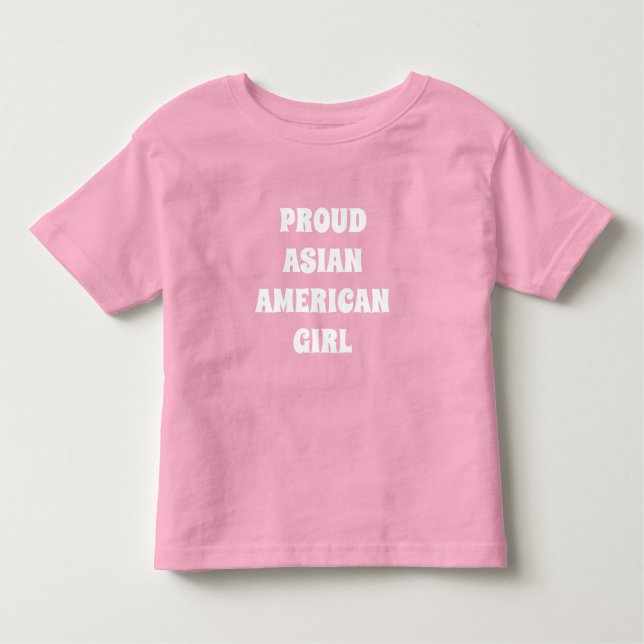 Proud Asian Girl, Småbarn T-shirt (Framsida)