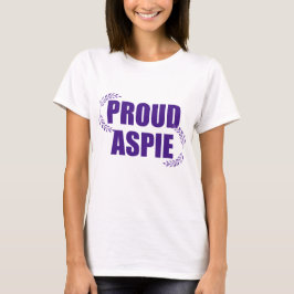 Proud Aspie Söt Lila Asperger Syndrome T Shirt