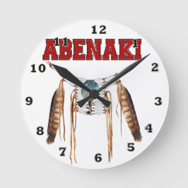 Proud att vara Abenaki Rund Klocka