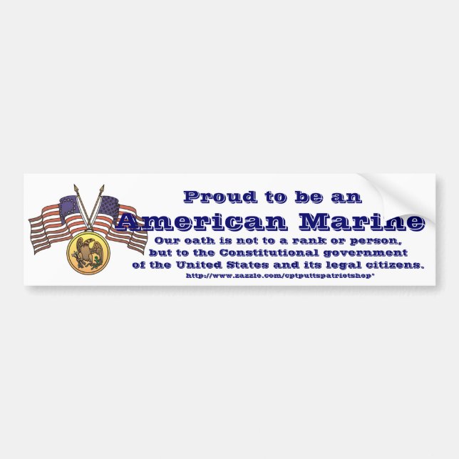 Proud att vara amerikansk soldat bildekal (Framsidan)