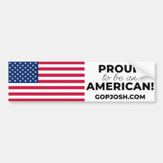 PROUD att vara en AMERICAN Bumper Sticker Bildekal