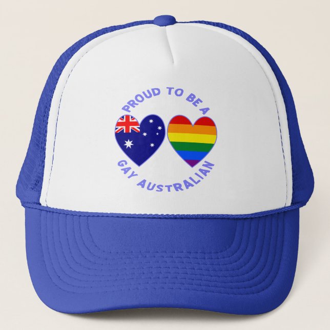Proud att vara en Gay Australian Truckerkeps (Framsida)