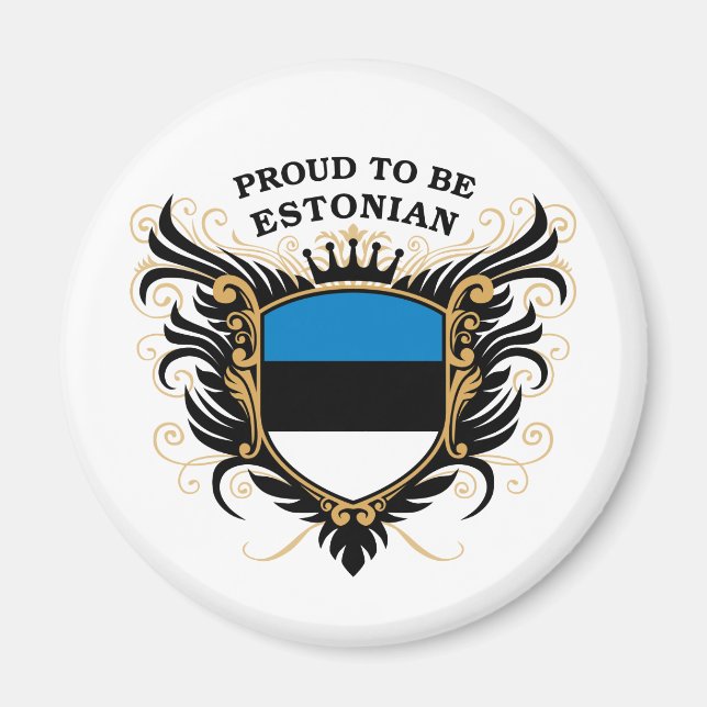 Proud att vara estniska magnet (Framsidan)
