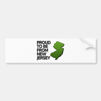 Proud att vara från New jersey Bildekal