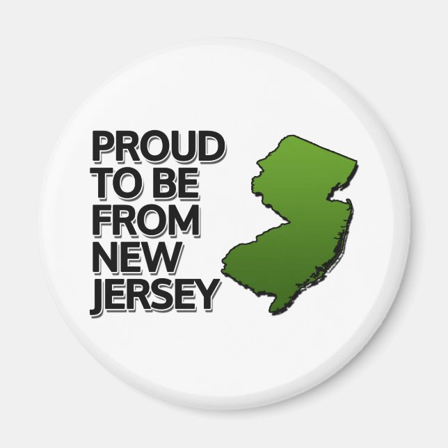 Proud att vara från New jersey Magnet (Framsidan)