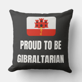 Proud att vara Gibraltar Kudde