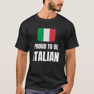 Proud att vara italiensk t shirt