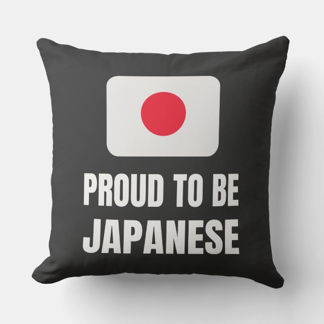 Proud att vara japanska kudde (Framsida)