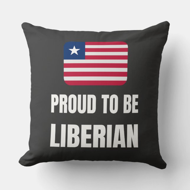 Proud att vara liberal kudde (Framsida)