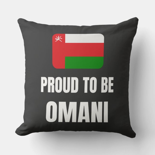Proud att vara Omani Kudde (Framsida)