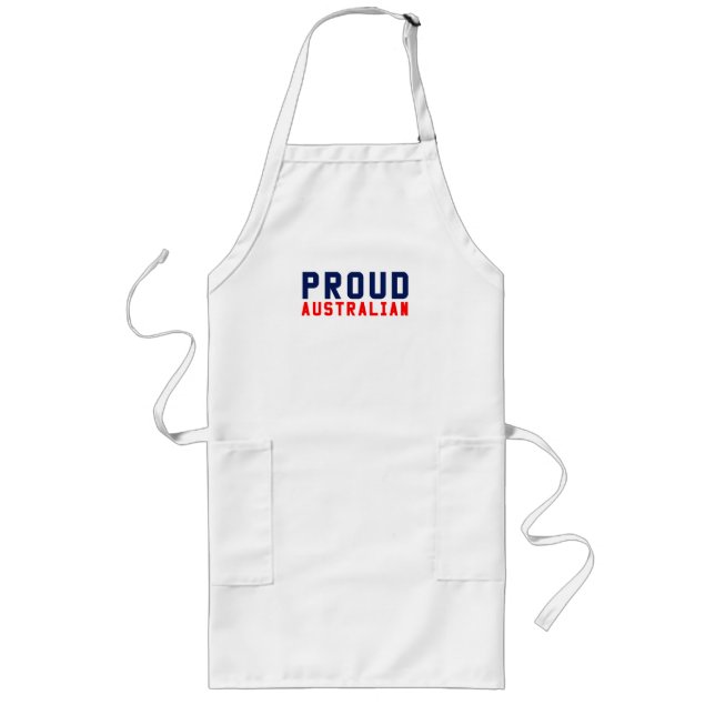 Proud Australian Långt Förkläde (Framsidan)