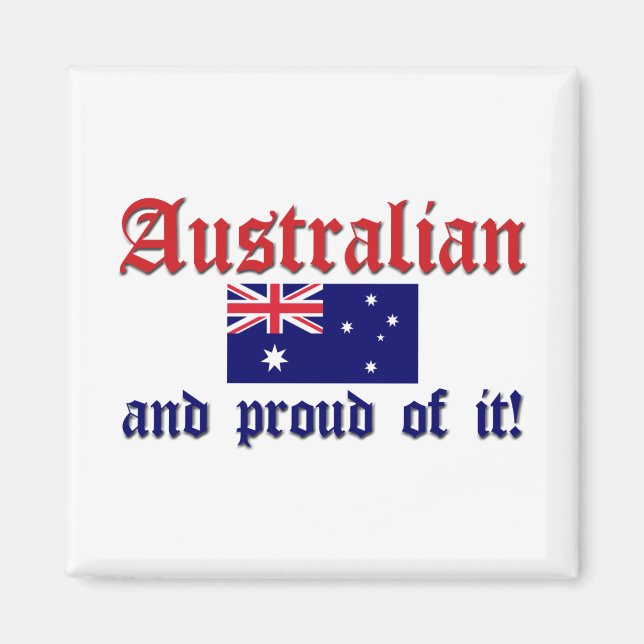 Proud Australian Magnet (Framsidan)
