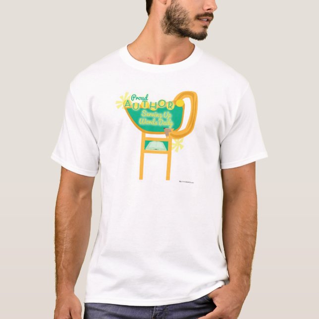 Proud Author Retro Stil Middag Sign Tee (Framsida)