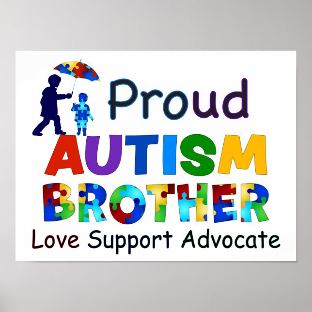 Proud Autism Brother Poster (Framsidan)