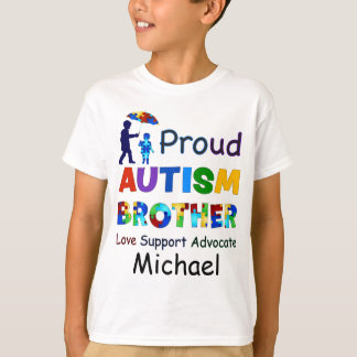 Proud Autism Brother T Shirt