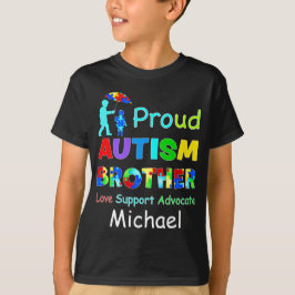 Proud Autism Brother T Shirt