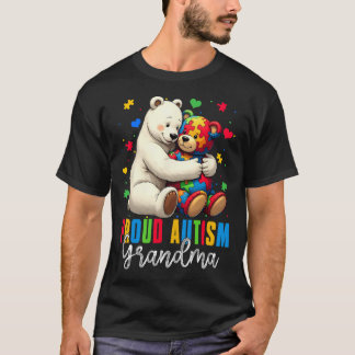 Proud Autism Grandma Bear Autism Awareness Son Dau T Shirt