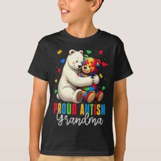 Proud Autism Grandma Bear Autism Awareness Son Dau T Shirt