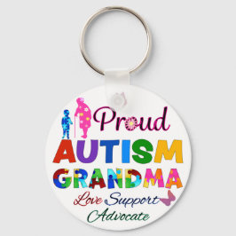 Proud Autism Grandma Nyckelring