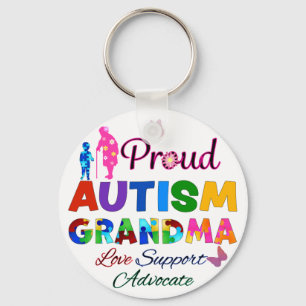Proud Autism Grandma Nyckelring