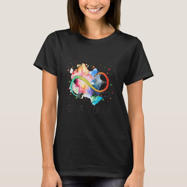 Proud Autism Grandma T Shirt (Framsida)