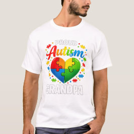 Proud Autism Grandpa Autism Awareness Grandfather  T Shirt