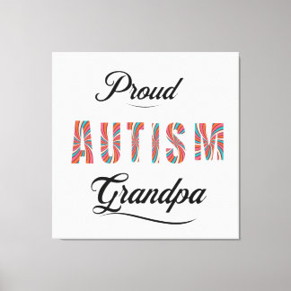 Proud autism grandpa canvastryck