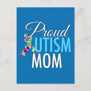 Proud Autism Mamma Bevackert Mors dag-kort Vykort
