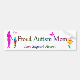Proud Autism Mamma Bildekal
