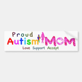 Proud Autism Mamma Bildekal