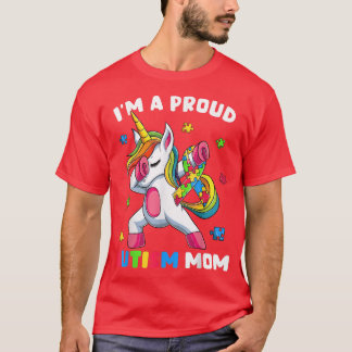 Proud Autism Mamma Dab Dance s, Women's Dabbing Un T Shirt
