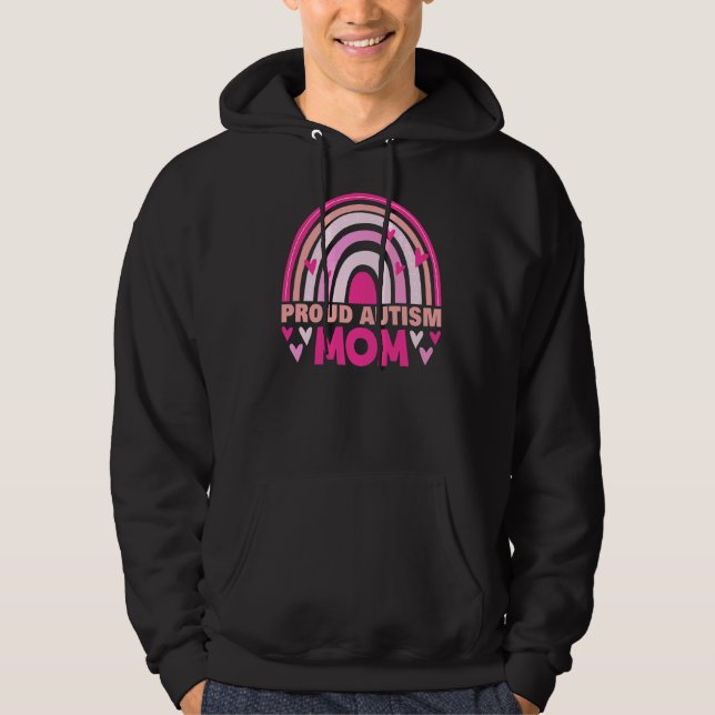 Proud Autism Mamma Hoodie (Framsida)