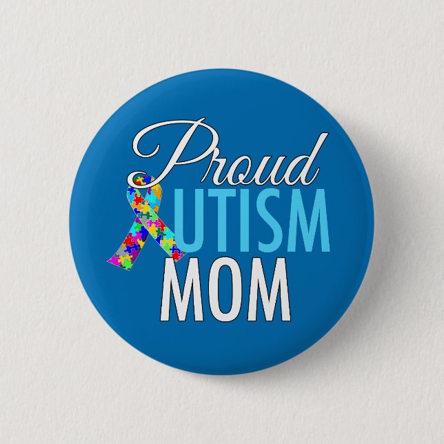 Proud Autism Mamma Knapp (Framsida)