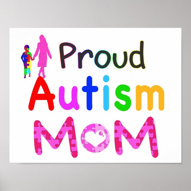Proud Autism Mamma Poster (Framsidan)