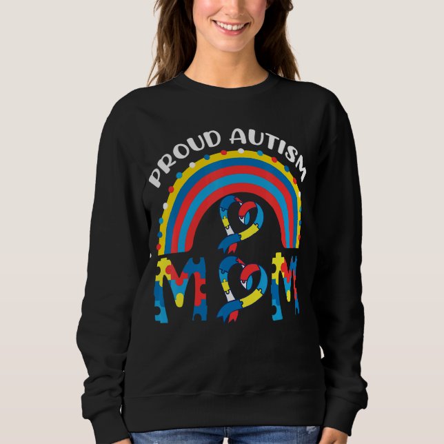 Proud Autism Mamma T Shirt (Framsida)