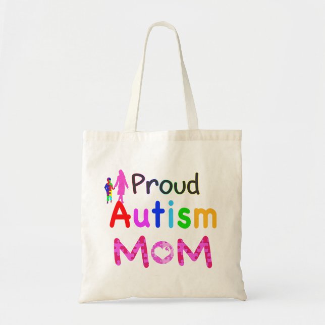 Proud Autism Mamma Tygkasse (Framsidan)