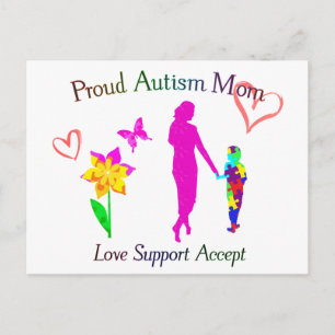 Proud Autism Mamma Vykort