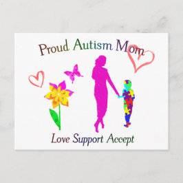 Proud Autism Mamma Vykort